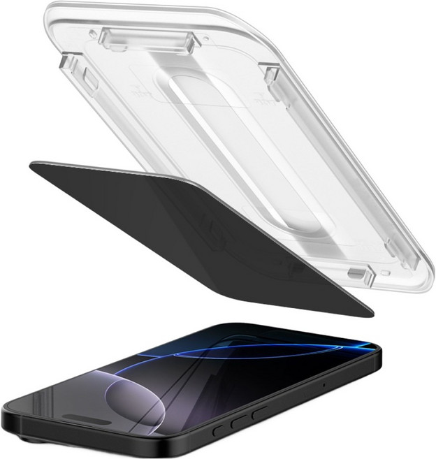 슈피겐 글라스 tREZ핏 프라이버시 AR 사생활보호 강화유리 휴대폰 액정 보호 필름 1p, 1세트