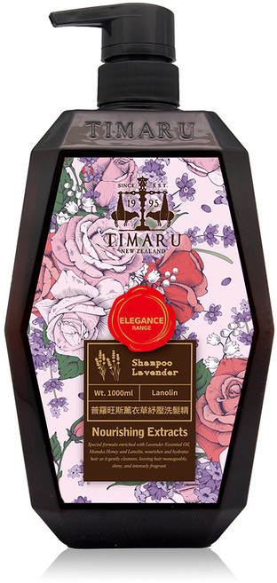 TIMARU 堤瑪露 頭皮調理草本植粹SPA舒活精油洗髮 薰衣草, 1瓶, 1L