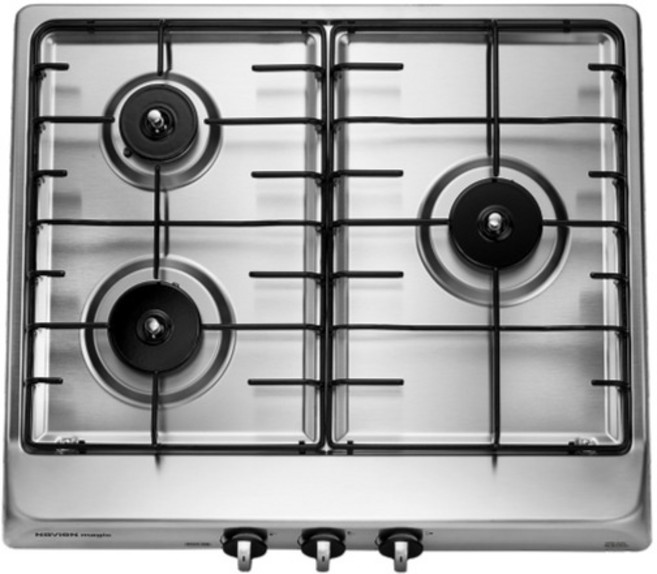 나비엔매직 600장용 전원타입 빌트인 가스레인지 3구, GRB-5203NA, LNG
