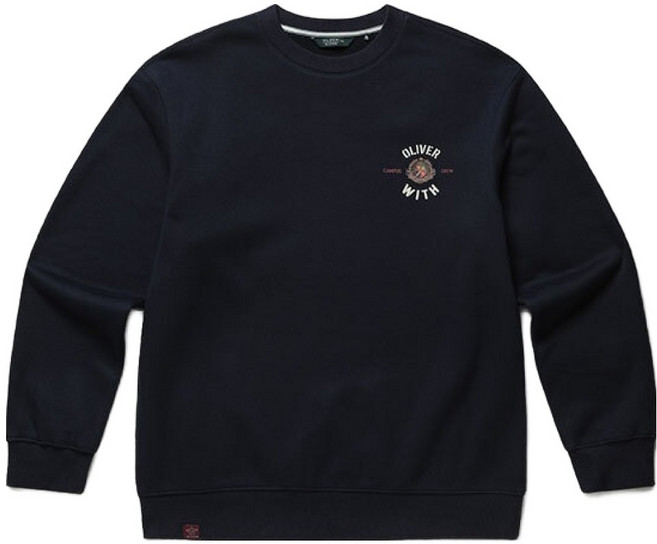 올젠 남성용 원포인트 기모 맨투맨 ZMD4TR1301