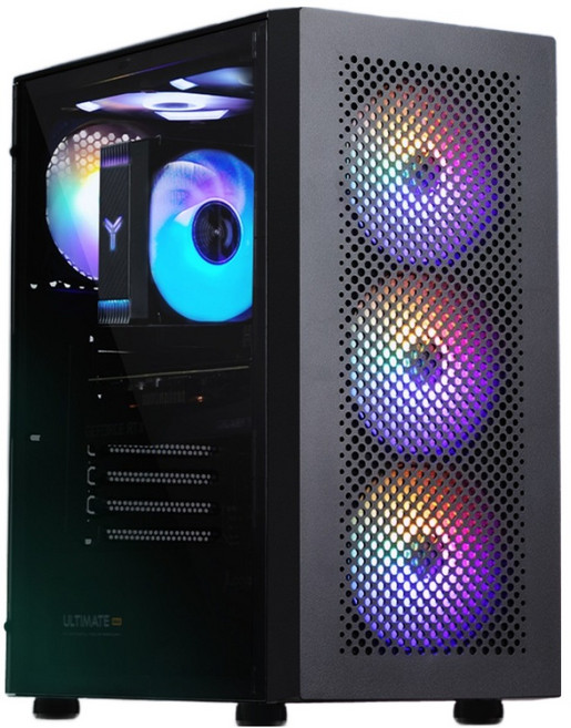 주연테크 2025 카운터 D4 라이젠5 라이젠 9000 시리즈 라데온 RX 9070 XT, 블랙, 16GB, 512GB, WIN11 Home, D496X97XTW-B