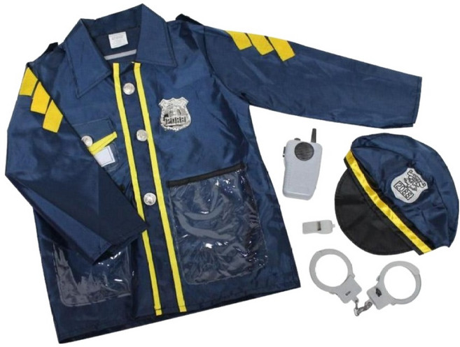 캐스비 플레이 경찰관 역할의상 세트, 혼합색상, 1세트
