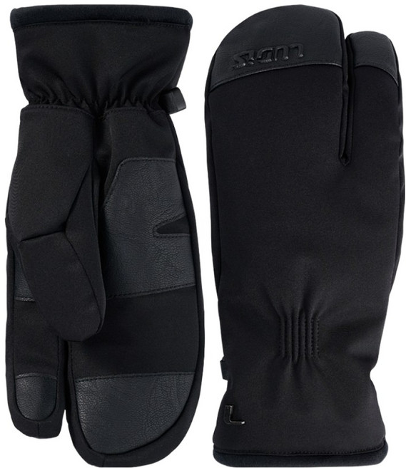 루디스 남녀공용 컴포트핏 스키 보드 장갑 LUP01UG06, 블랙, 1세트