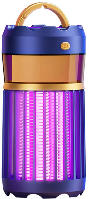 Kyhome 多功能電擊式戶外捕蚊露營燈 立掛兩用 藍色, Y18