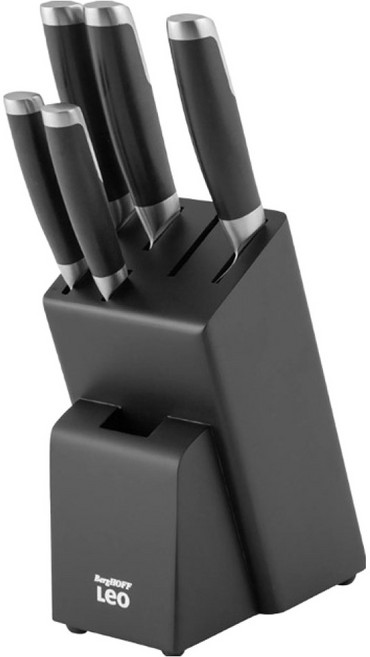 베르그호프 레오 그라파이트 나이프 블록 6종 세트, 1세트, 나이프 5p + 블록