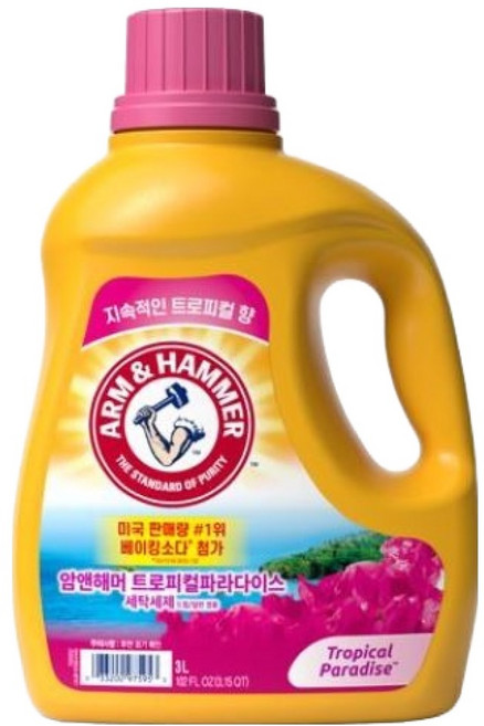 암앤해머 트로피컬 파라다이스 액상세제 본품, 3L, 1개