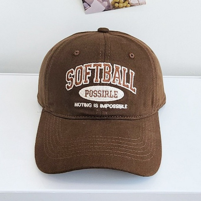 한스모자 소프트볼 깔끔한핏 커플 볼캡