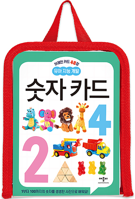 브레인 카드 48장 유아 지능 개발 숫자 카드, 애플비, 단품