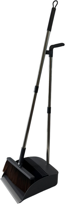 UH홈데코 긴 빗자루 + 쓰레받기 세트, 1세트, 그레이