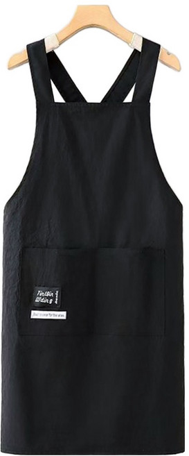 다퍼남 데일리 크로스 앞치마, 블랙, 1개