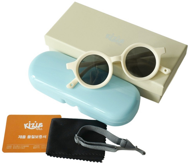 키저스 아동용 젤리오 소프트 실리콘 선글라스 + 케이스 선물세트