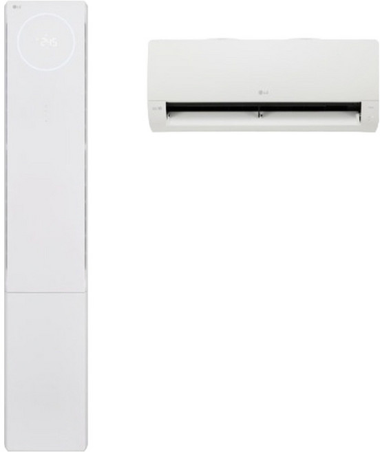 LG전자 인버터 56.9㎡(17.2평) + 18.7㎡(5.7평) 휘센 오브제컬렉션 뷰2 2 in 1 2시리즈 에어컨 FQ17FU2EN2 방문설치, FQ17FU2EDN, 일반배관형