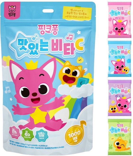 아텍스 핑크퐁 맛있는 비타C 1.1kg, 1000정, 1개