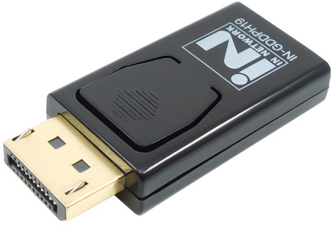 인네트워크 4K지원 디스플레이포트 DP to HDMI 컨버터 영상 변환 젠더, IN-GDDPH19, 1개