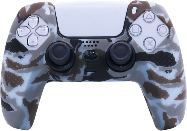 캐시리치 PS5 듀얼센스 실리콘 커버 유니크 패턴 디자인 케이스, 타입35, 1개