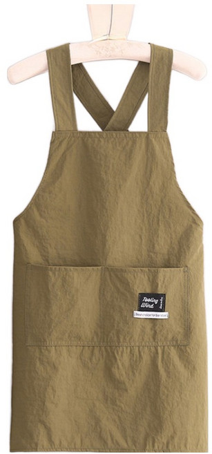 다퍼남 데일리 크로스 앞치마, 카키, 1개