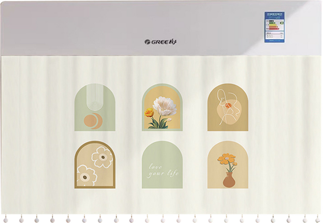10위 - 비엠디자인 고급 인테리어 커튼형 에어컨바람막이 90 x 40 cm, 1개, 창문