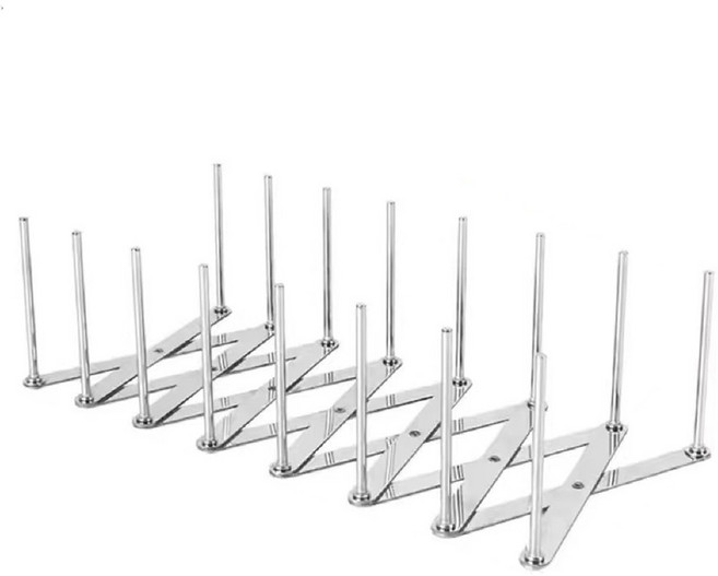 아워웍스 자바라 길이조절 스텐 그릇정리대 7단 대형, 1개