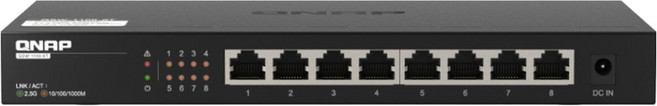 QNAP 威聯通 8埠 2.5GbE 交換器 無網管型, 1個, QSW-1108-8T