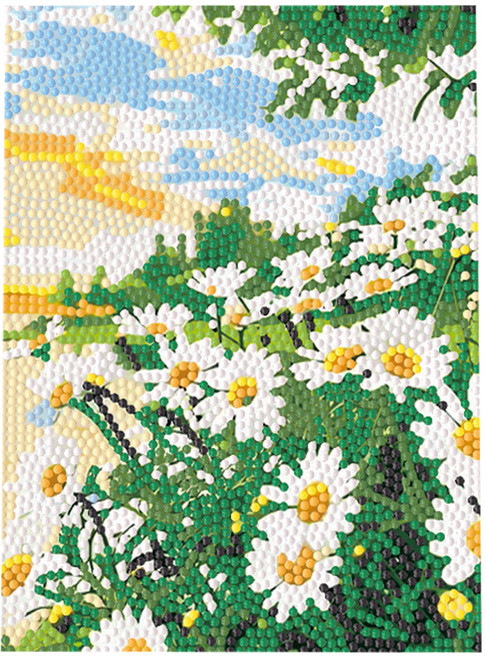 루네온 깔끔한 보석십자수 플라스틱 액자 18 x 23 cm, 7098 작은 데이지, 1개