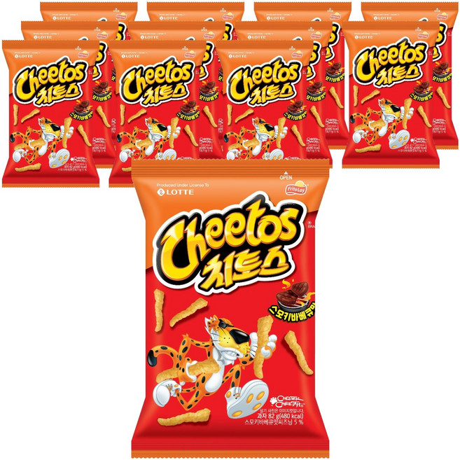 치토스 스모키바베큐맛, 82g, 12개