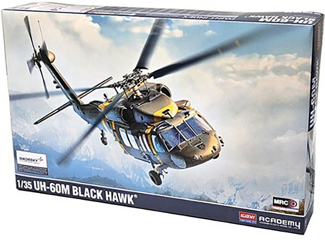 ACADEMY HOBBY MODEL KITS 1/35 UH-60M 黑鷹 12135 塑膠模型 直升機, 1個