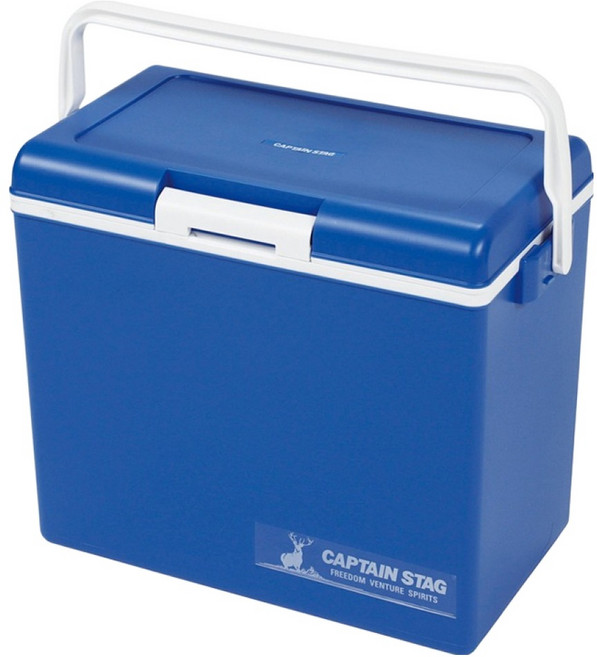 CAPTAIN STAG 鹿牌 戶外露營保冰桶 日本製, 藍色, 30L