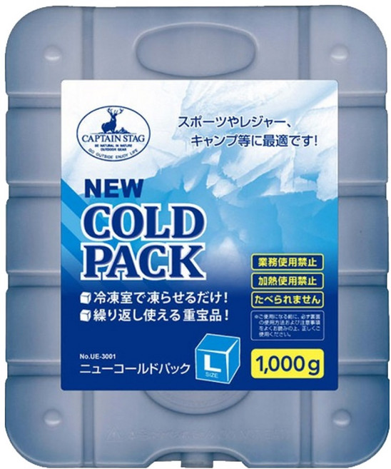 CAPTAIN STAG 鹿牌 保冰冰磚/保冰劑 L 1kg, 1個