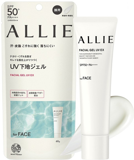Kanebo 佳麗寶 ALLIE 台灣公司貨 持采UV高效防曬亮顏飾底乳EX 60g, 臉用, 1件