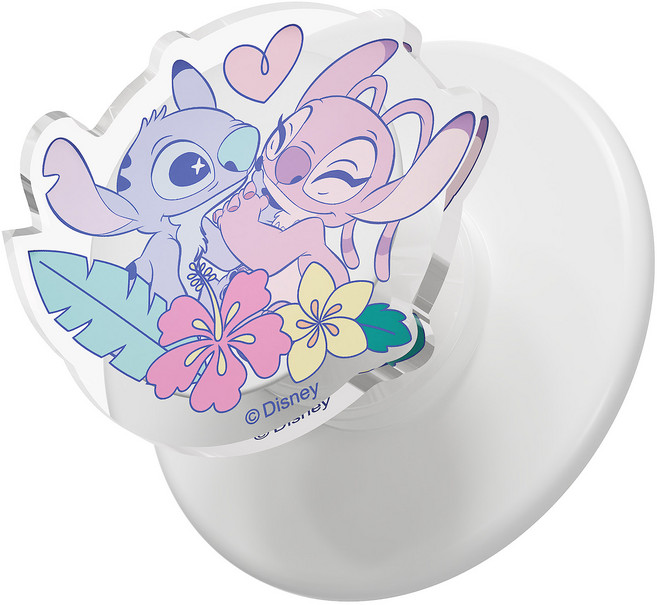 모란카노 디즈니 오로라 스티치 디자인 맥세이프 아크릴 스마트톡, 알로하러브, 1개