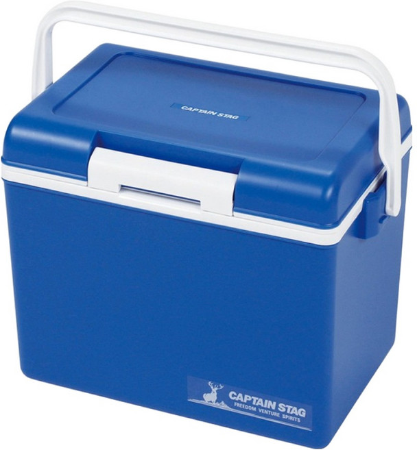 CAPTAIN STAG 鹿牌 戶外露營保冰桶 日本製, 藍色, 14L