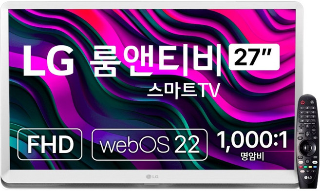 LG전자 FHD TV 모니터, 68.6cm, 27TQ600SW