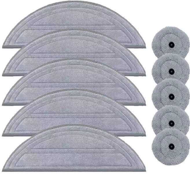 멋진공간 로보락 S9 MaxV Ultra 호환 물 걸레 5p + 엣지 물걸레 5p 소모품 세트, 1세트