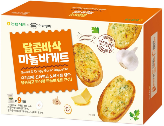 농협식품 달콤바삭 마늘바게트, 1개, 144g