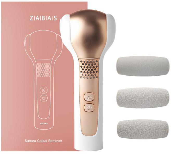 ZABAS 발각질제거기, UTF-10G, 로즈골드