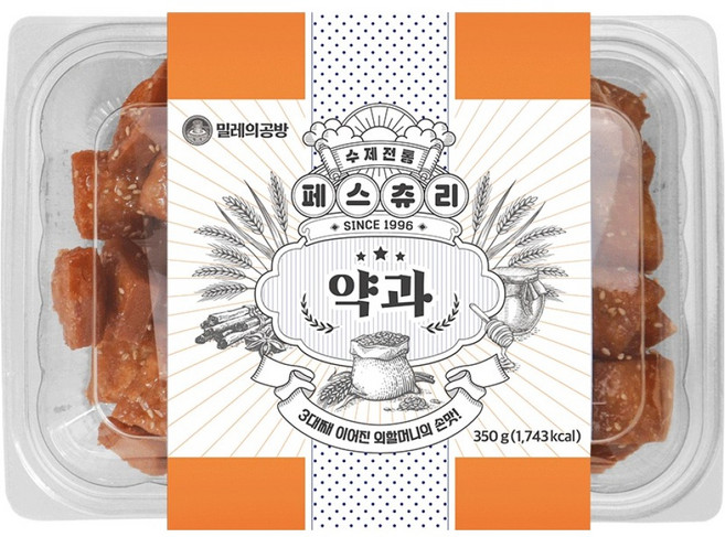 밀레의공방 수제 페스츄리 미니약과, 350g, 1개