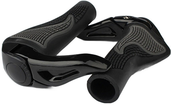 애몰라이트 자전거 그립 04 2p 세트, 블랙, 1세트