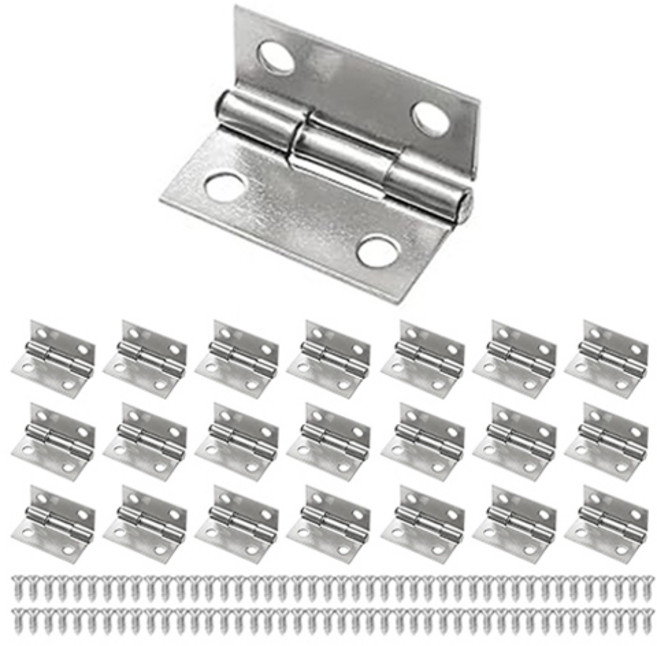 OON 스테인리스 경첩 22p + 나사 88p 세트, 1세트