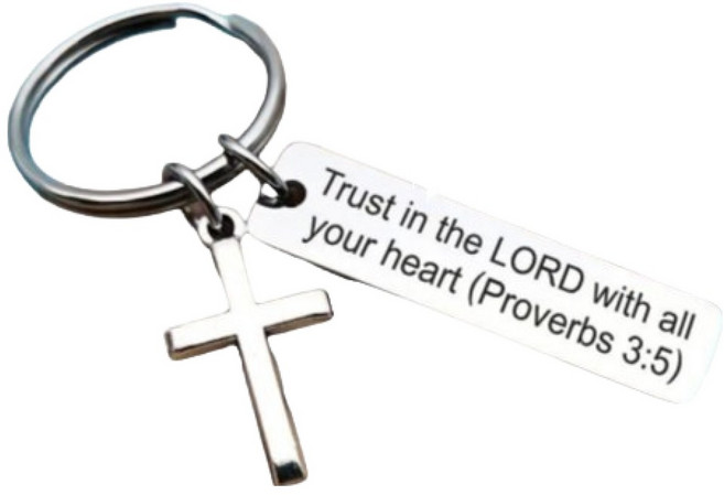 글로어스 종교용품 십자가 열쇠고리, 3 : 5 타입 박스포장, 1개