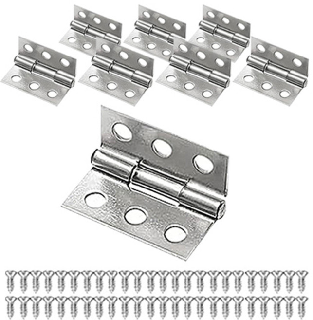 OON 스테인리스 경첩 8p + 나사 48p 세트, 1세트