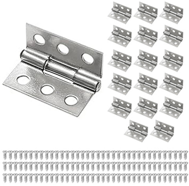 OON 스테인리스 경첩 18p + 나사 108p 세트, 1세트