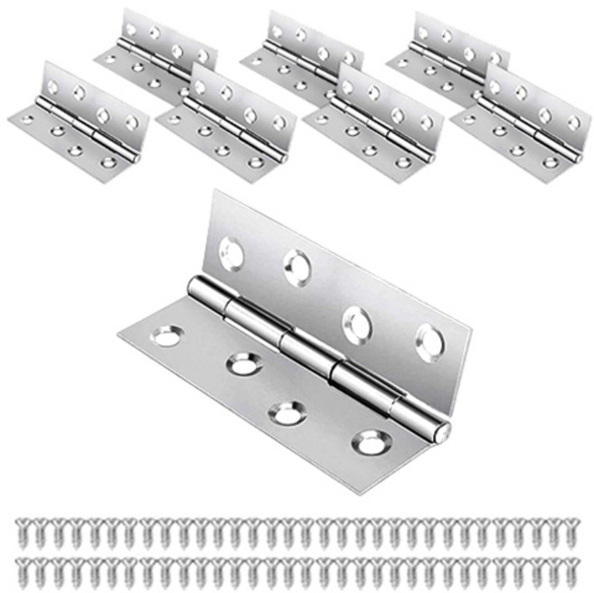 OON 스테인리스 경첩 8p + 나사 64p 세트, 1세트