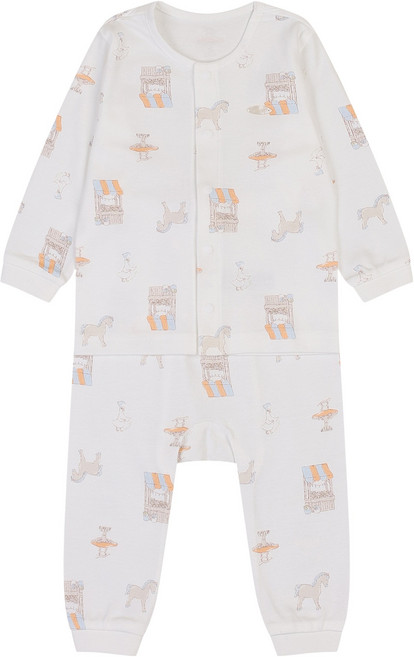 압소바 유아용 로빈 뱀부 내의 상하 세트