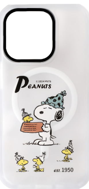 norns Peanuts 史努比手機殼 iPhone 16全系列 超強磁吸透明防摔手機殼