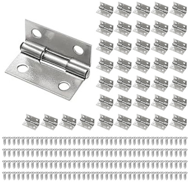 OON 스테인리스 경첩 40p + 나사 160p 세트, 1세트