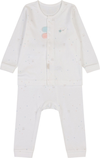 압소바 유아용 싹싹 뱀부 내의 상하 세트