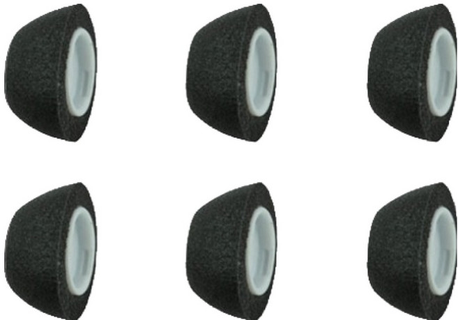 컴플라이 트루그립 맥스 에어팟 프로 1 2세대 전용 이어팁 MAX-M, 블랙, 6개