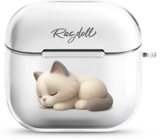 아이무이 시즌9 에어팟 4세대 투명하드 케이스, 코자3 렉돌, 1개