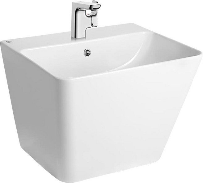 아메리칸스탠다드 플랫 반다리 일체형 욕실 세면기 CCASF516 방문설치, 화이트