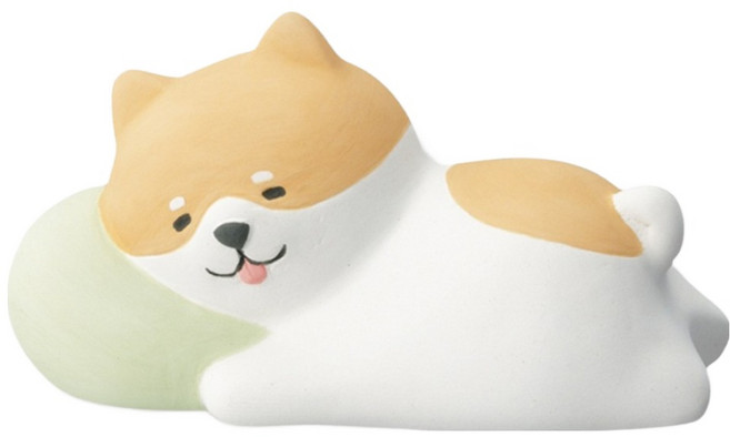 Decole Corporation 日本 擴香石 睡覺柴犬 1個, 無香